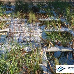 Zone humide artificielle flottante Waves Floating System installée par TecnoConverting Portugal